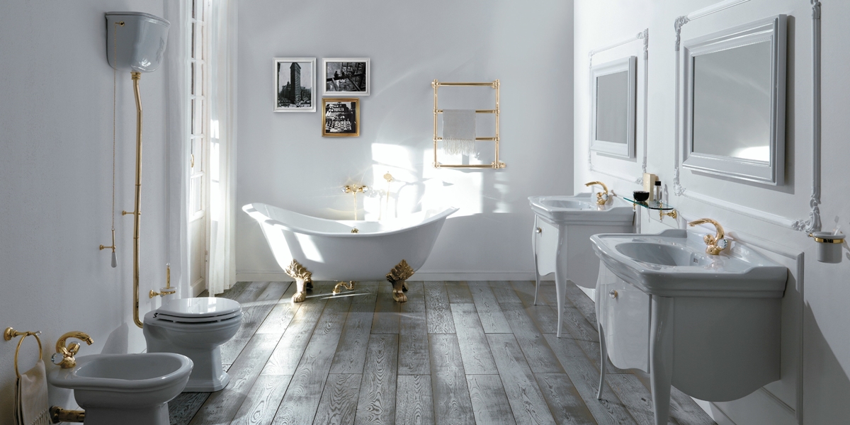 0211 Приставной унитаз напольный Белый Olympia Ceramica IMPERO STYLE Италия - Вид №3