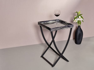 Квадратный журнальный столик с подносом