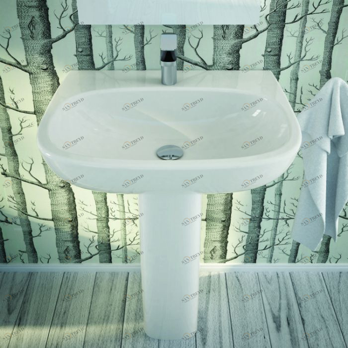 20256 Подвесная раковина настенная овальная Ceramica Hidra MY new! белая