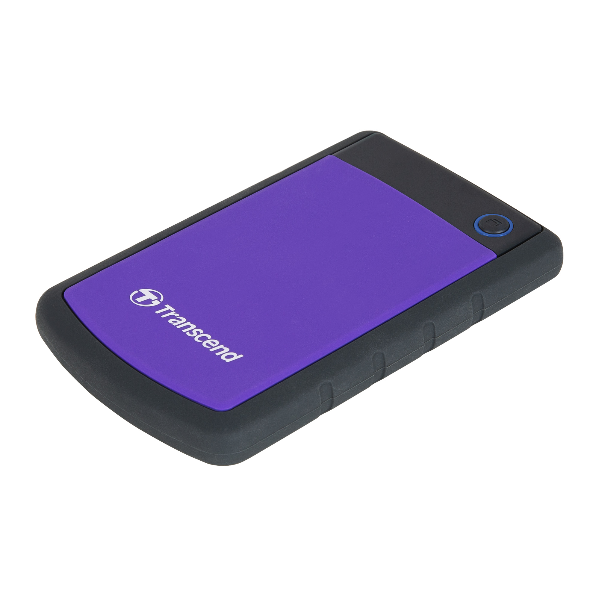TS1TSJ25H3P usb3.0 1tb storejet 2.5" h series purple (fully rubber cover, one touch backup) Transcend Santreyd  - Вид №1