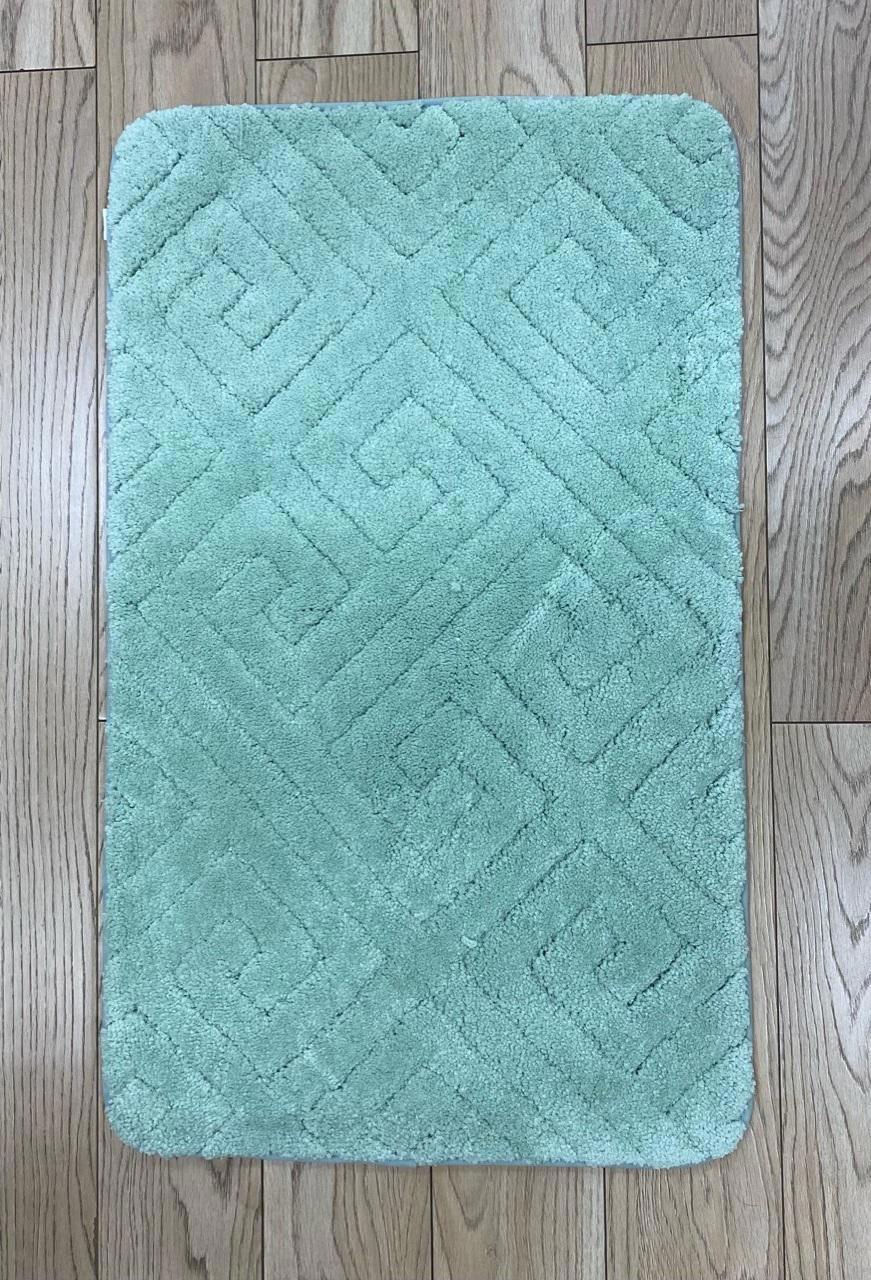 90434530 Коврик для ванной комнаты Sophisticated_3 100х60см цвет зеленый STLM-0224542 ZALEL