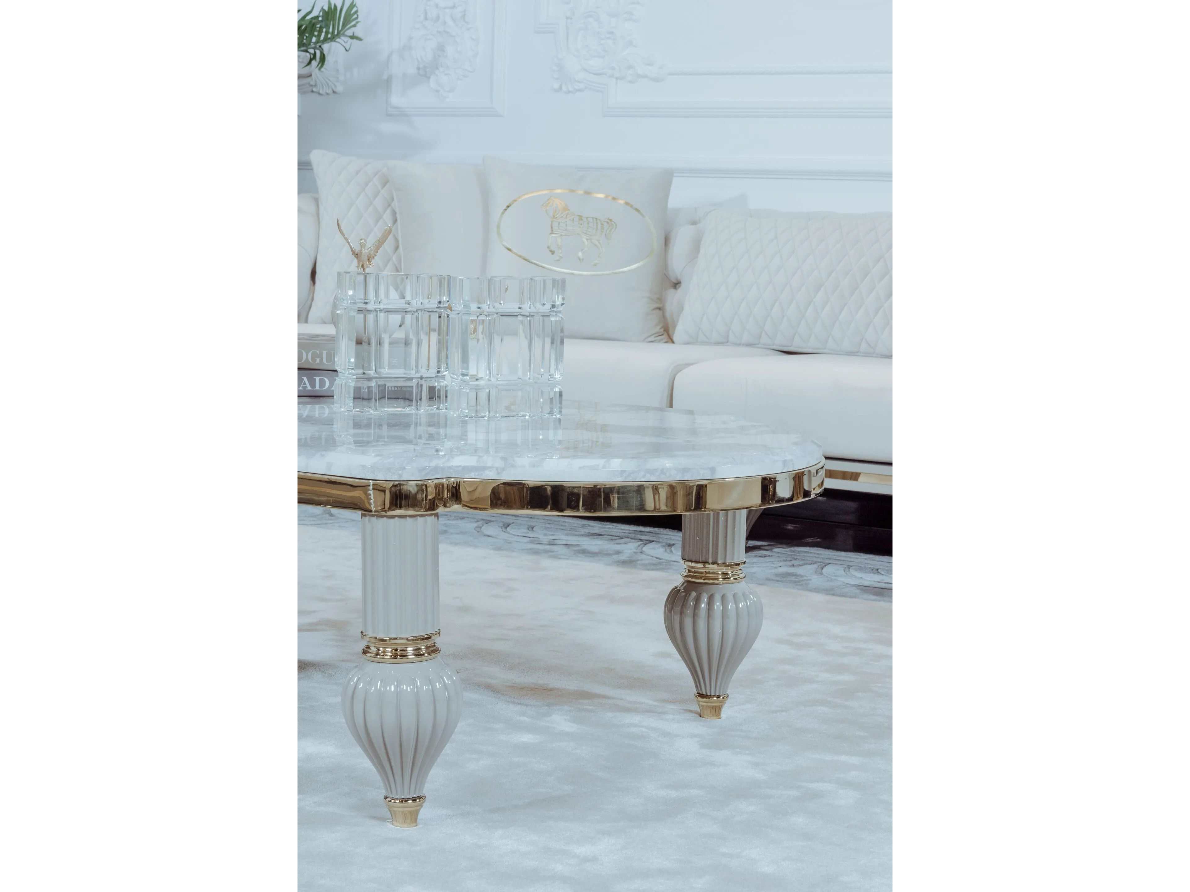 Овальный журнальный столик Zebrano Elsiyum ARCH-00151055 - Вид №1