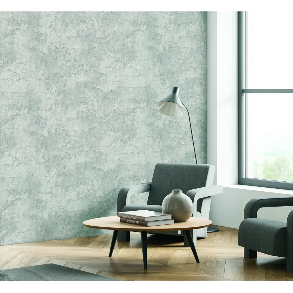 INSPIRE Antipolo - Флизелиновые обои темно-серые с текстурой штукатурки 89349537 STLM-1522303 - Вид №2