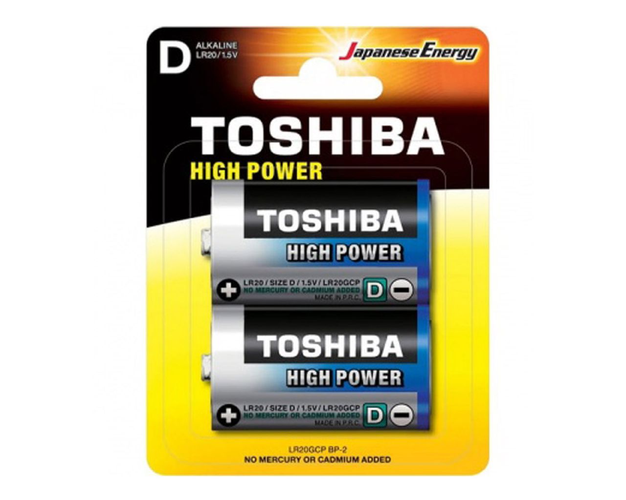 TBA002 Батарея D - щелочная R20, 2 шт. в блистере Merida 