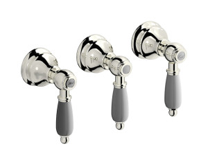 Встроенный смеситель для душа на 3 отверстия с двухходовым дивертером WE ARE IB hl410pl_2 Platinum Hermes