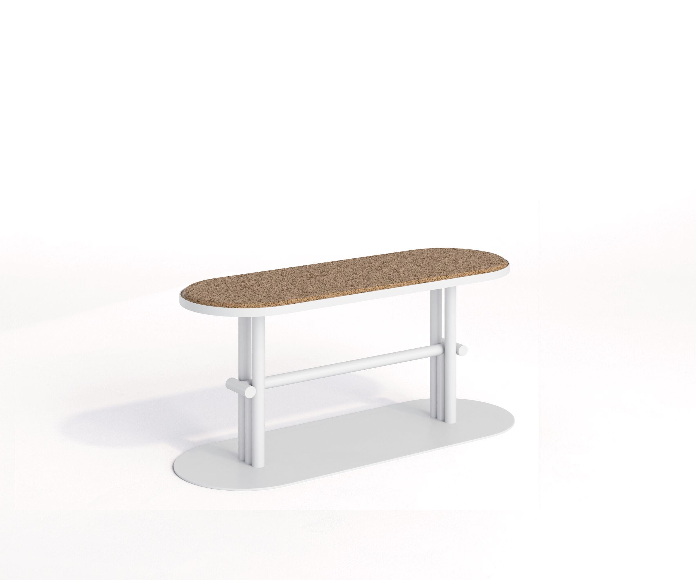 Стальная и пробковая садовая скамейка Joyf точка ARCH-00087097 - Вид №11