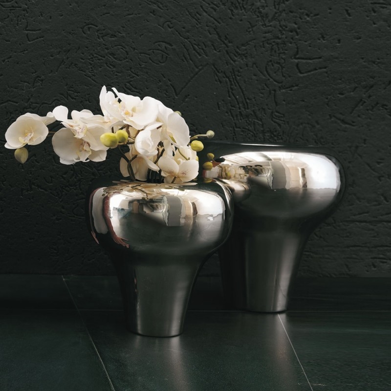 Q104X28 Гладкие вазы Tob e Chic Adriani e Rossi матовый черный  - Вид №16