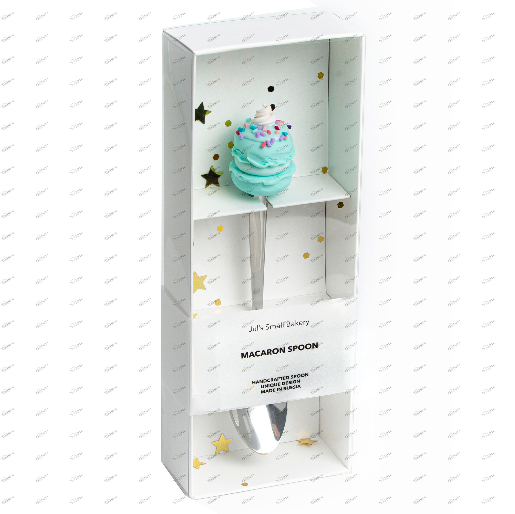 Чайная ложка "Голубой macaroon с кремом" JULS SMALL BAKERY  335346 Голубой Santreyd 