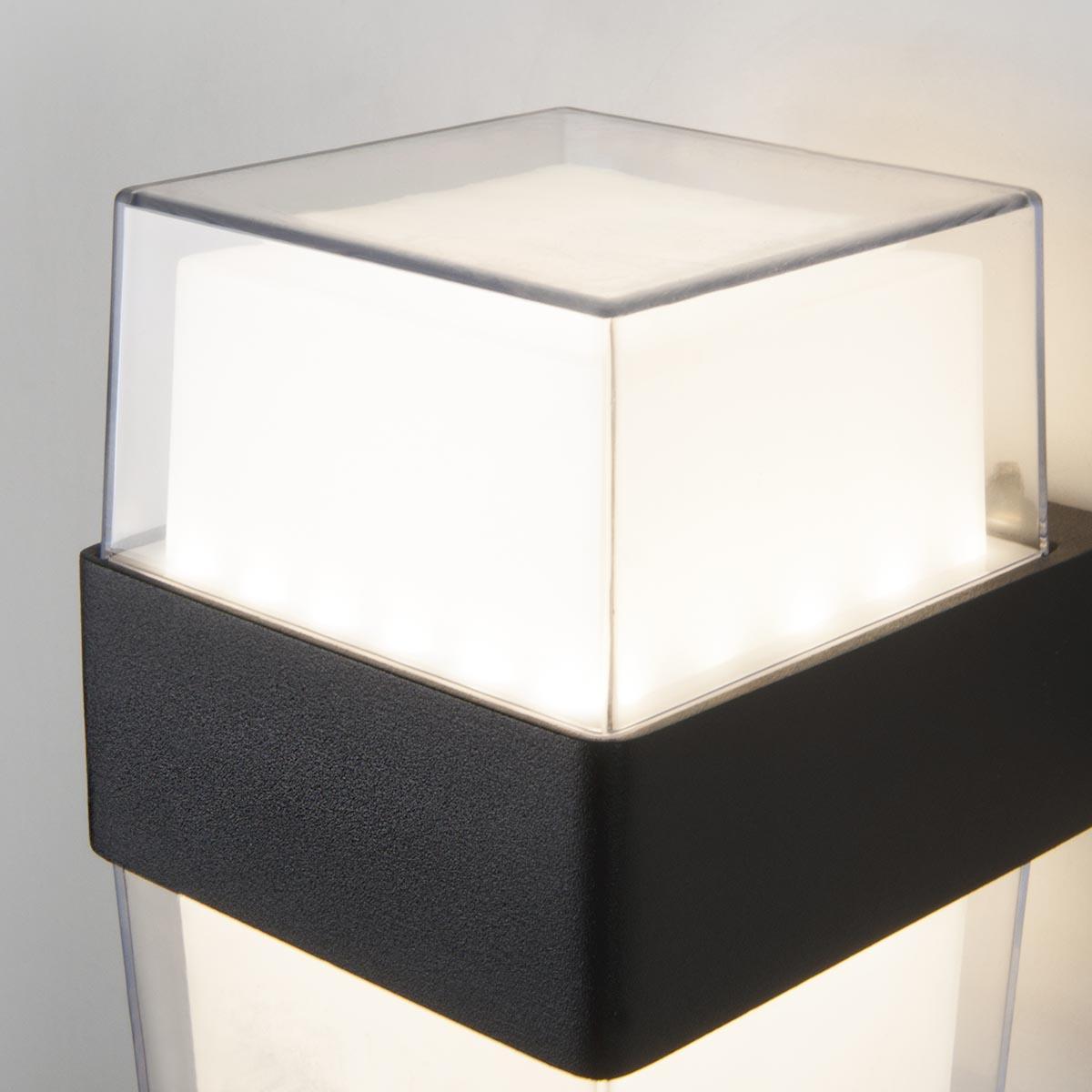 Уличный настенный светильник светодиодный 13х11х10 см черный Techno LED Maul 4690389150081 ELEKTROSTANDARD MAUL 00-3898505 Белый  - Вид №1
