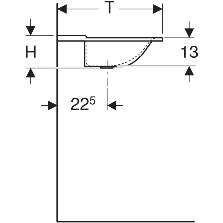 500.279.00.1 Встраиваемая раковина Geberit Xeno² Geberit  - Вид №4