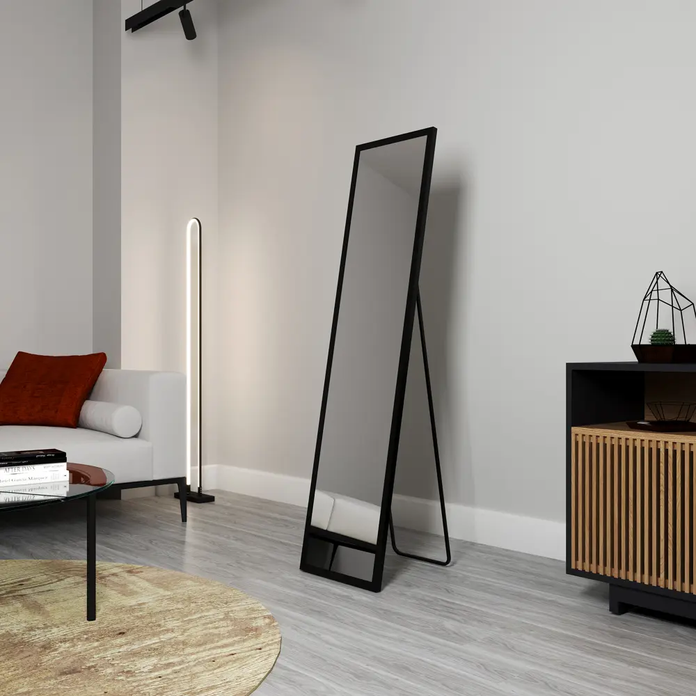 Декоративное зеркало Continent Альпы прямоугольное 41x161 см МДФ черное STLM-2183114 - Вид №3