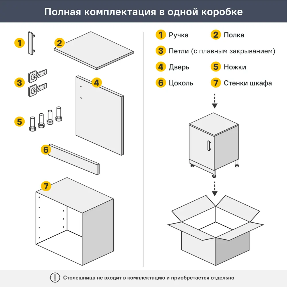 Навесной шкаф Орель 80x67.6x29 см ЛДСП цвет бежевый Santreyd STLM-2106730 - Вид №6
