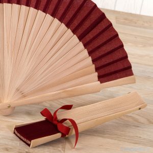 WA193.01 Декорированные ткани и Деревянный Веер Dekoraniaevents Bodas Белый