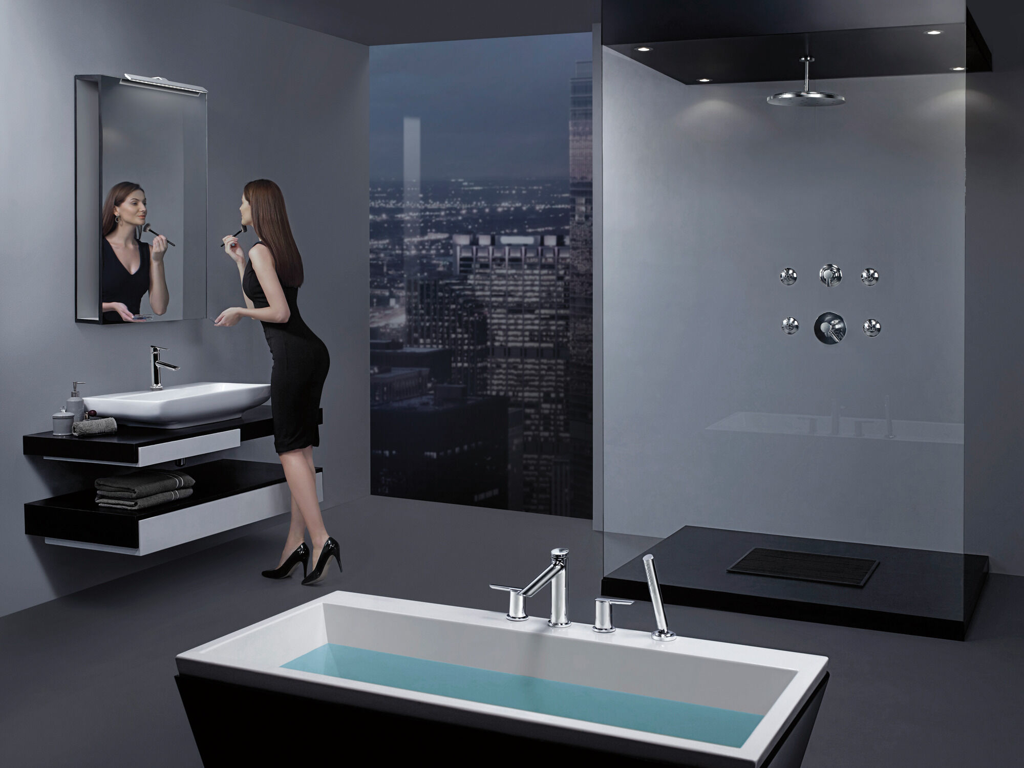 T17T061-SS Трим только для клапана серии TempAssure® 17T Delta Faucet Compel Нержавеющая сталь  - Вид №4