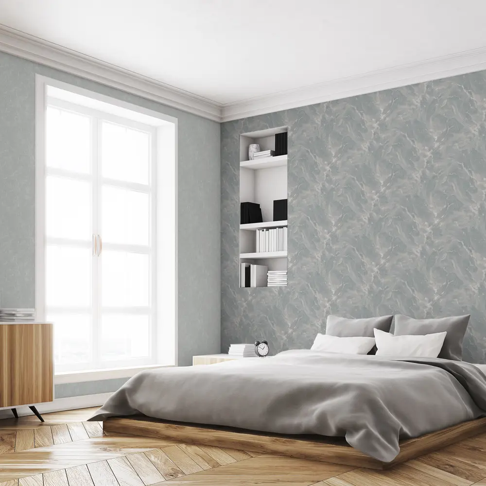 Обои флизелиновые Victoria Stenova Монте Луче зеленые 1.06 м VS587533 Монтелуче STLM-2045595 - Вид №1