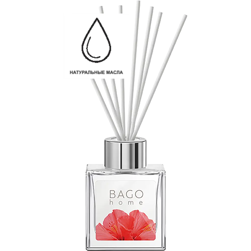 Аромадиффузор Bago home «Гибискус» с натуральными эфирными маслами 45 мл 82520730 STLM-0029025 - Вид №3