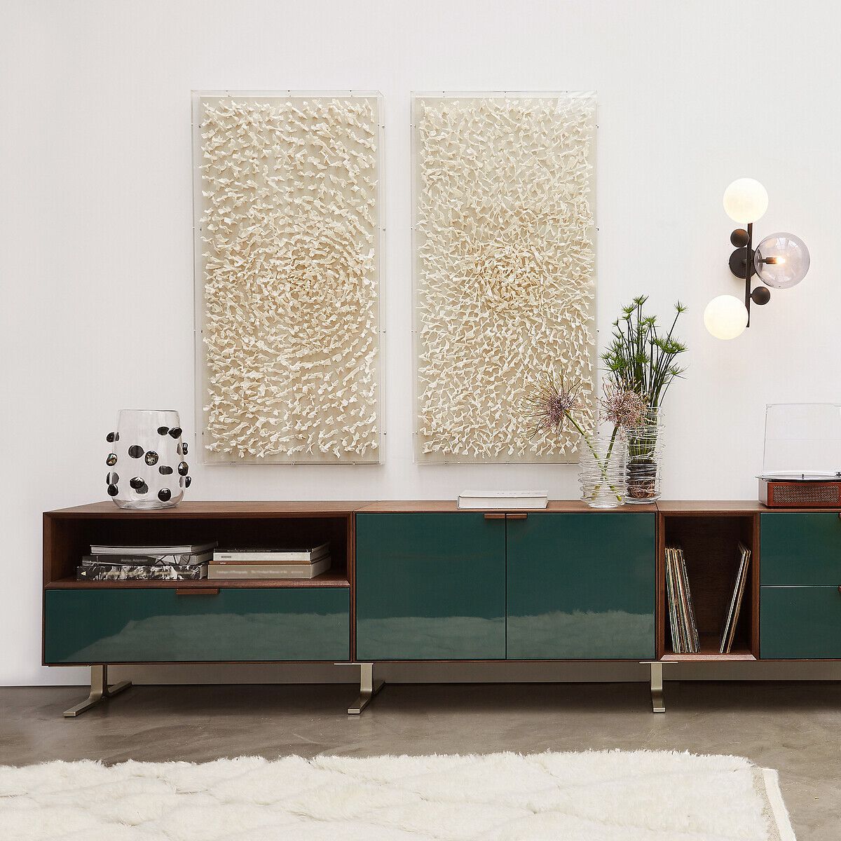 Светодиодные настенные светильники из стали и стекла AMPM Bullesco ARCH-00018954 - Вид №1