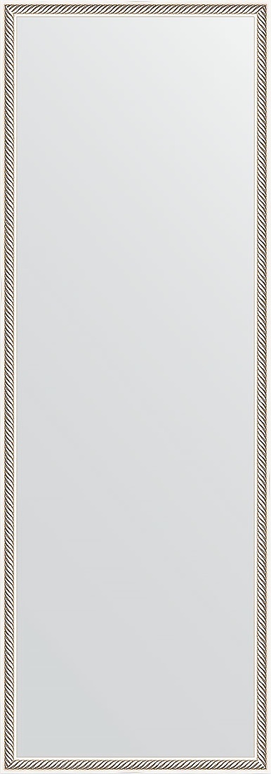 BY 0708 Зеркало в багетной раме - витое серебро 28 mm EVOFORM Definite