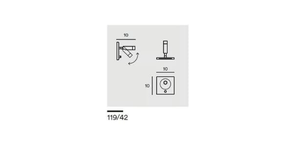 Регулируемый настенный прожектор In Stock Gibas ARCH-00107760 - Вид №2