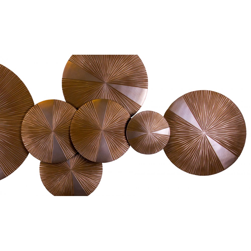 Панно на стену из дерева golden circle 160*90см. EVENHOME ДИЗАЙНЕРСКИЕ 129710 Коричневый  - Вид №2