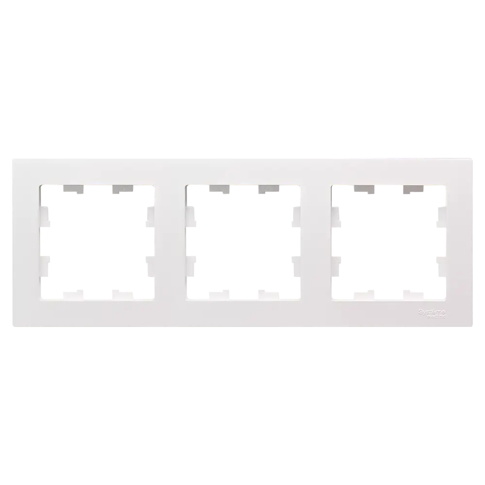 Рамка Systeme Electric AtlasDesign 3 поста цвет жемчужный 89457366 STLM-2139336