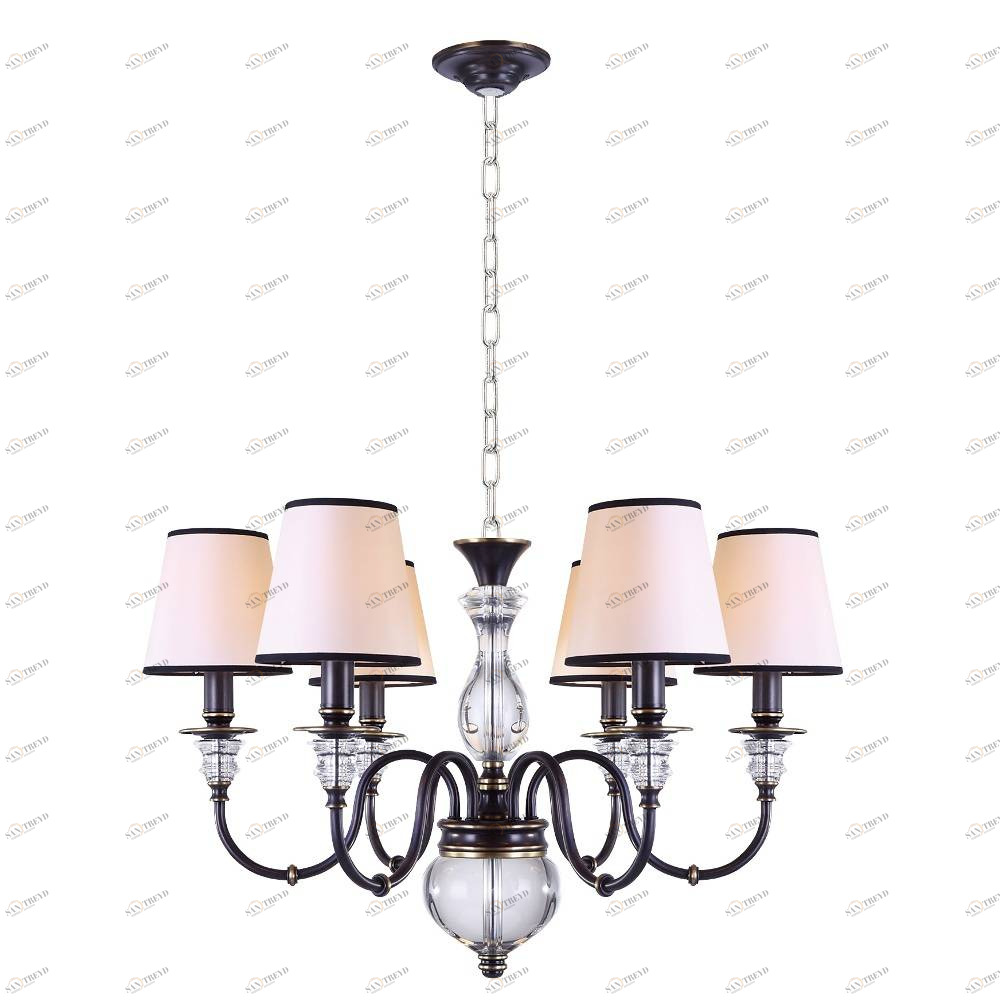 Подвесная люстра Crystal Lux Palio SP6 CRYSTAL LUX ДИЗАЙНЕРСКИЕ, PALIO 056939 Бежевый 