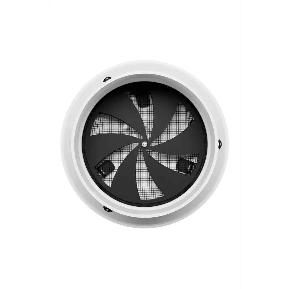 Вентиляционная решетка со шторкой и сеткой Era SH 100 127x127 мм сталь цвет белый STLM-2086731 - Вид №3