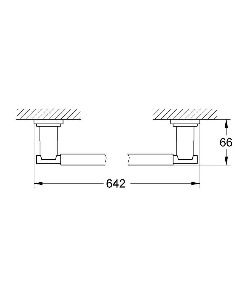40309000 Держатель для полотенца Grohe Atrio хром - Вид №1