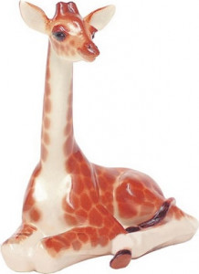 95077 Императорский фарфоровый завод Скульптура "Жирафёнок" Фарфор твердый