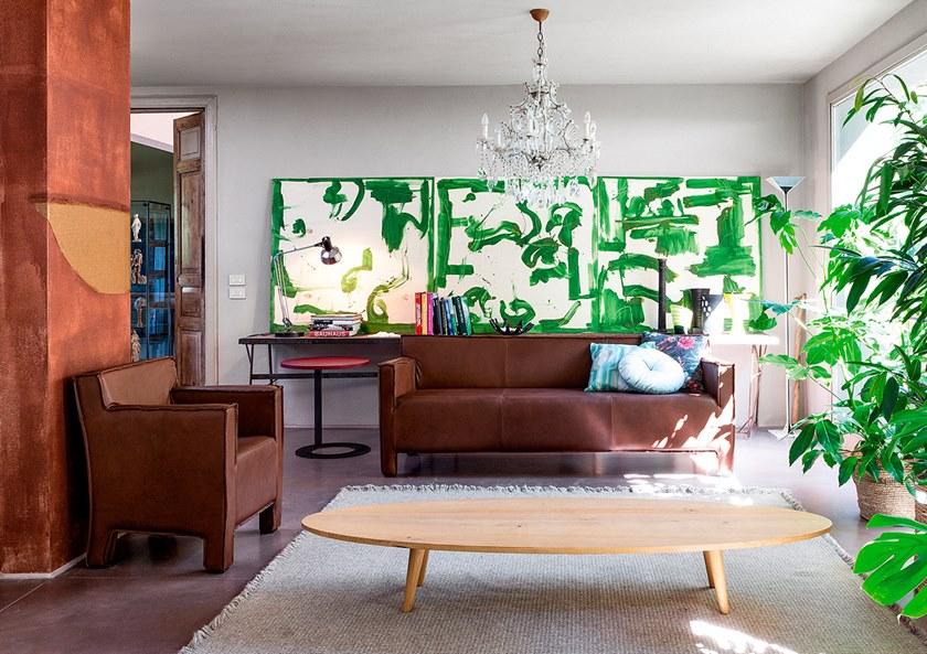 Devina Nais Кожаное кресло с подлокотниками Baltimora sun-id-1494856 - Вид №1