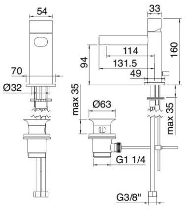 Rubinetterie Treemme Pao  6110-6110_cl  - Вид №3
