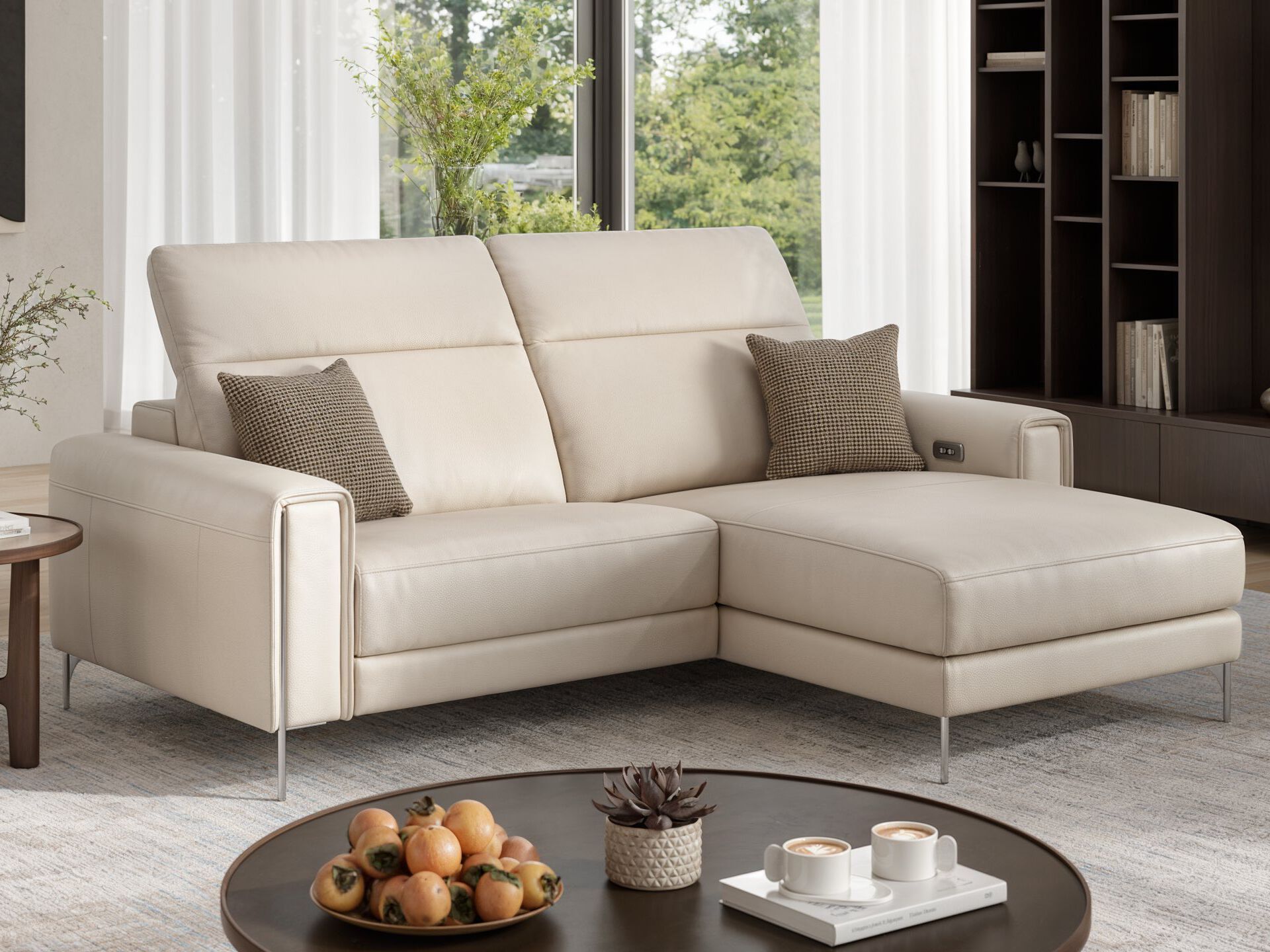 2-местный кожаный диван с полуостровом Sofanella Bellagio ARCH-00137541 - Вид №3