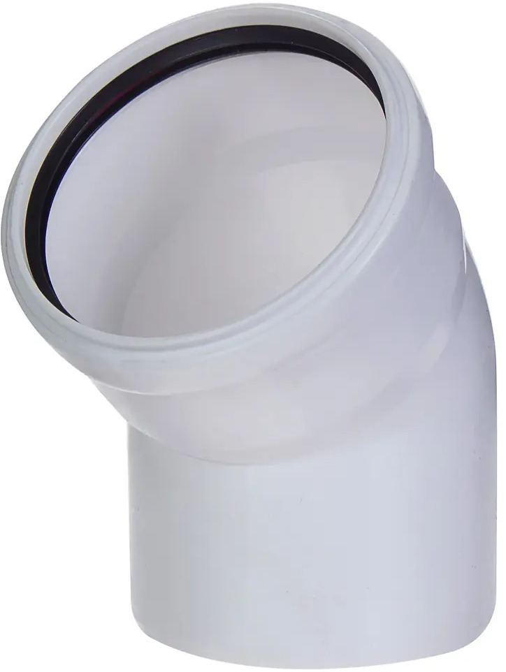 Отвод канализационный EQUATION 45° с шумопоглощением 110 мм 81952640