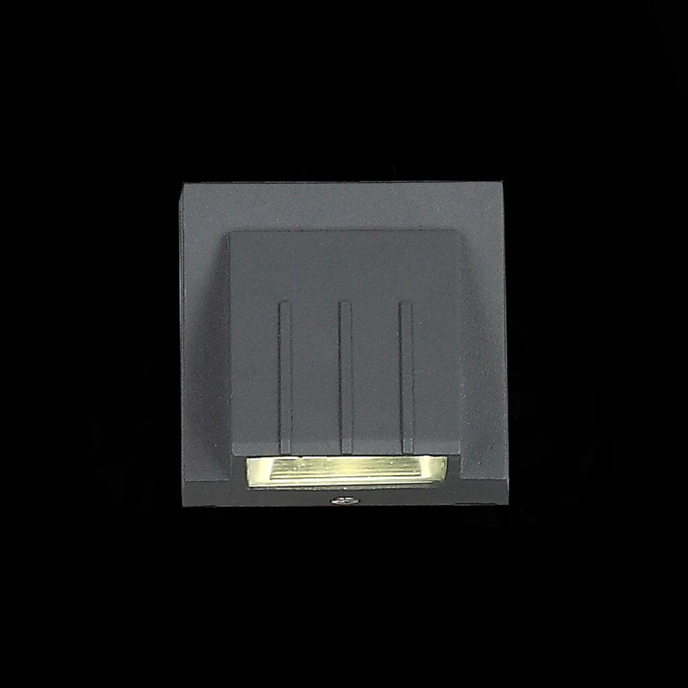 Уличный настенный светодиодный светильник ST Luce Smuso SL092.701.01 ST LUCE SMUSO 272517 Серый  - Вид №1