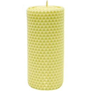 Свеча вощинная цилиндр слоновая кость 6x13 см