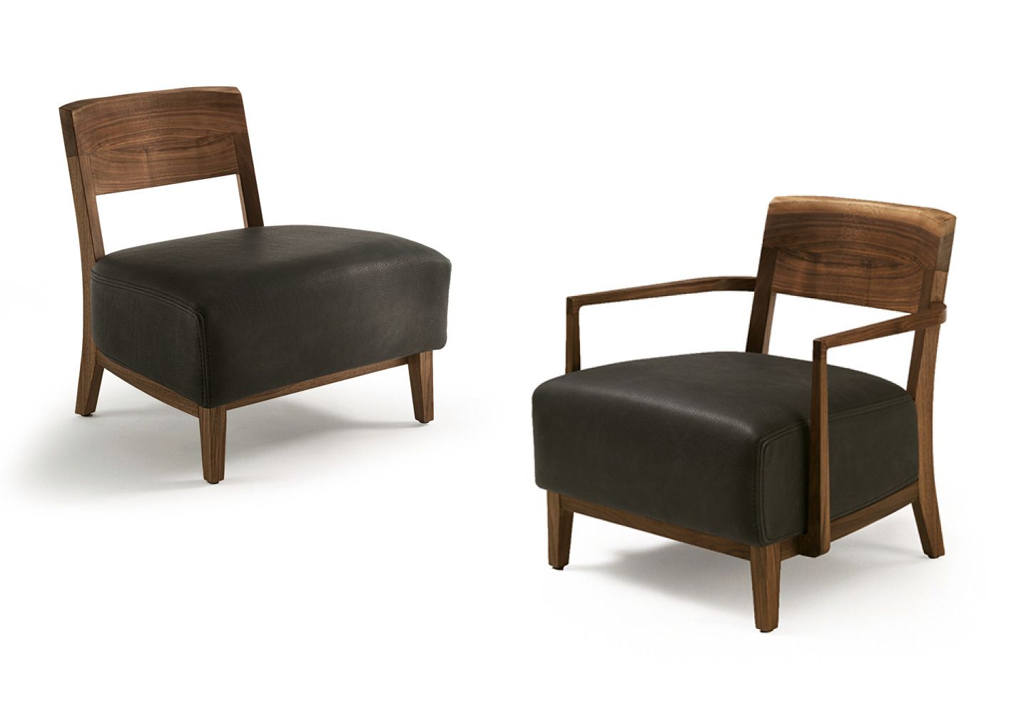 Стулья из цельного дерева и кожаное сиденье Riva 1920 Wilma ARCH-00127065 - Вид №1