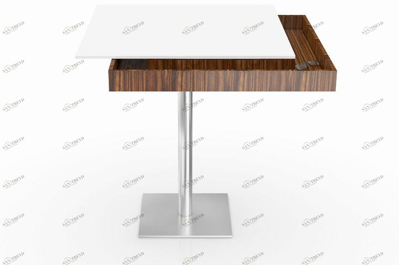 Ronald Schmitt Квадратный обеденный стол из стали Apollo sun-id-1492671