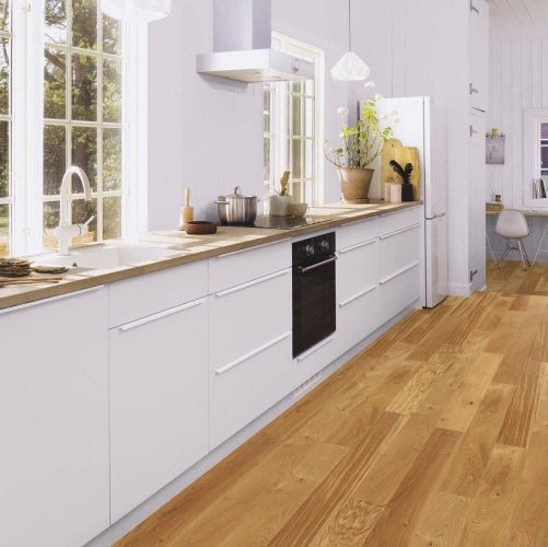 Инженерная доска Boen Finesse Rustic Live Natural Ированная С 2v Фаской Дуб Рустик с брашью (Текстурированная) 1350х135 мм EBLE4KFD - Вид №2