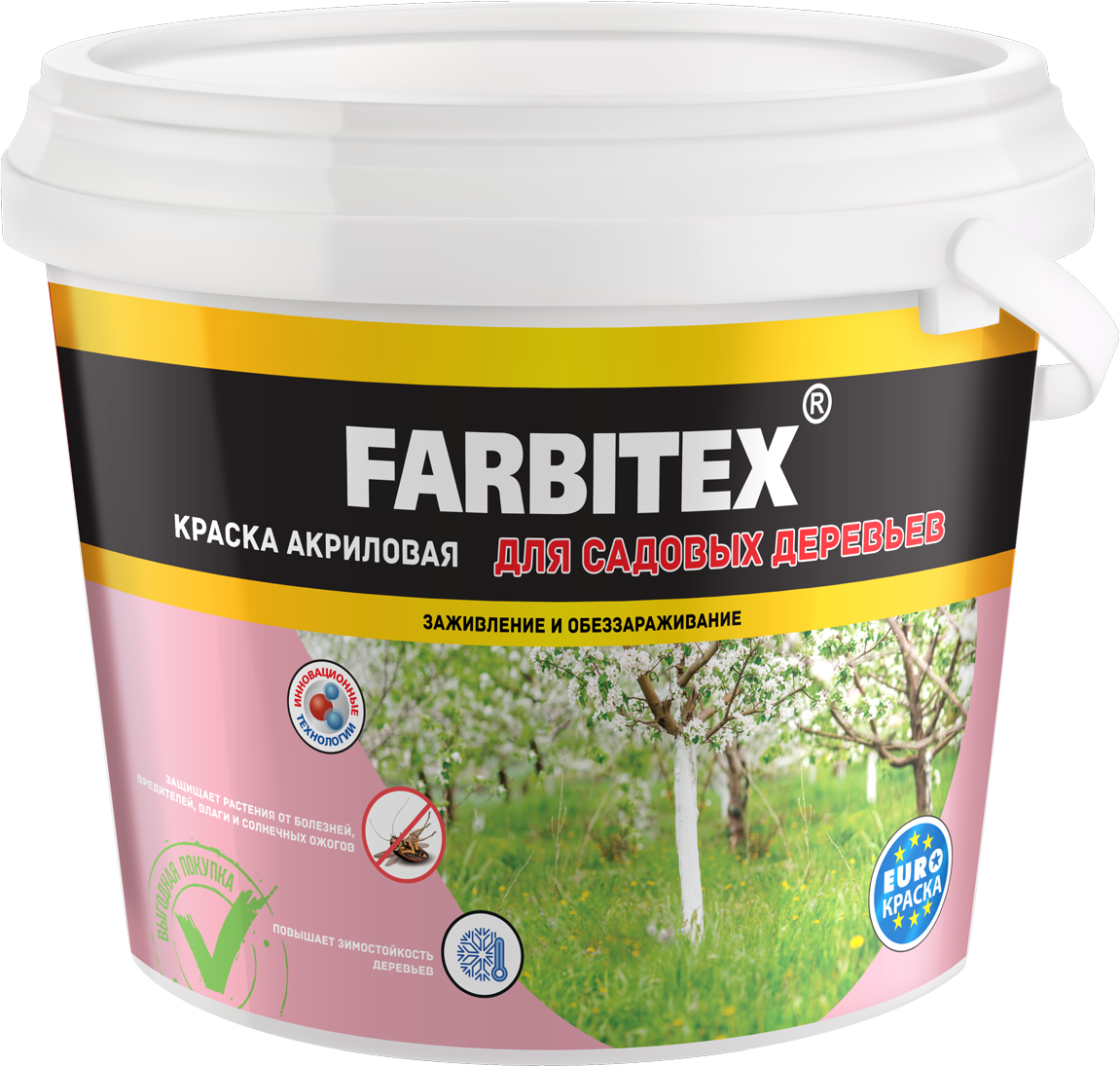 90463434 Краска для садовых деревьев 4300007083 3 кг STLM-0236969 FARBITEX