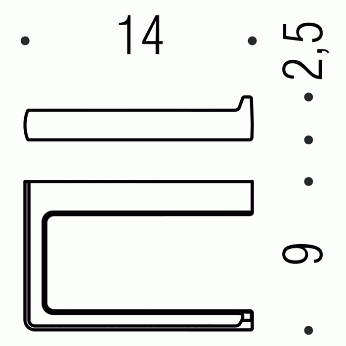 B6208 GL Держатель туалетной бумаги (золото) COLOMBO LULU Colombo Design - Вид №2