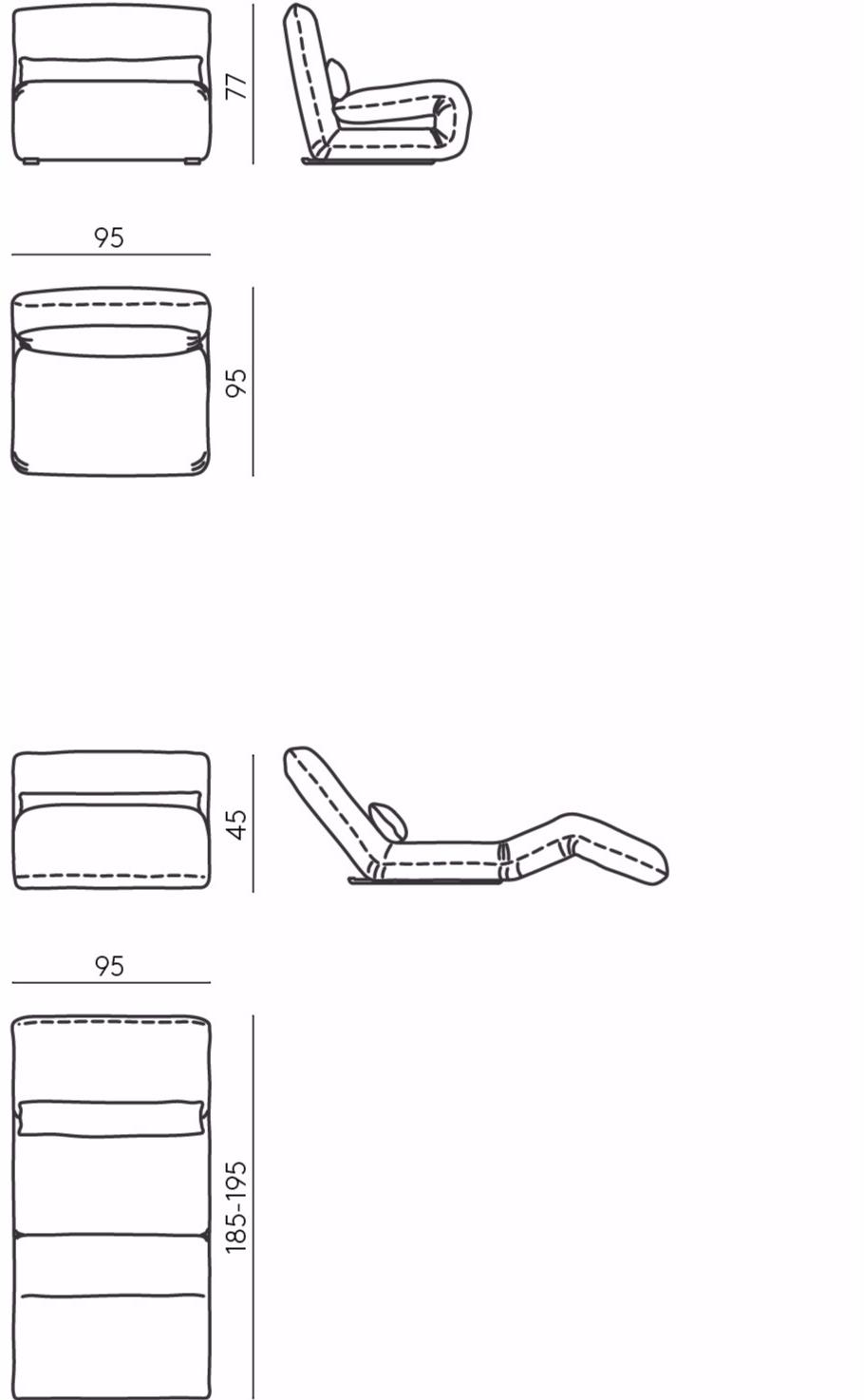 DE PADOVA Кресло-кровать многофункциональное sun-id-1514869 - Вид №9
