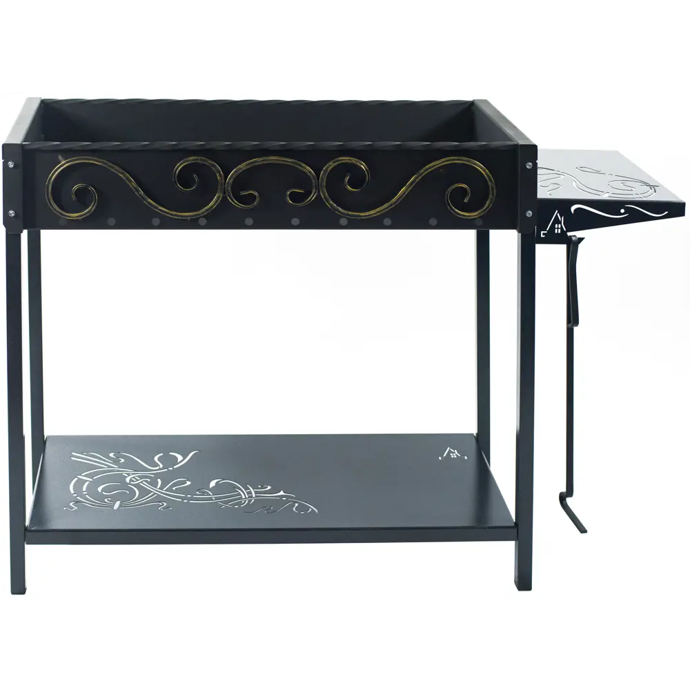 Мангал Дачный сезон Садко С-80 112x36x80 см сталь черный 84609047 STLM-2060966 Santreyd  - Вид №2