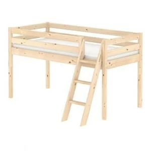 Кровать Flexa Classic с наклонной лестницей, лакированная, 190 см