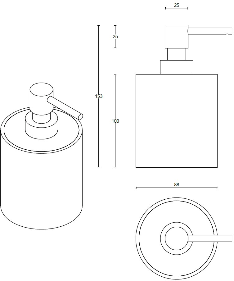 Formani Дозатор мыла Corian® One Pb502 inco - Вид №4