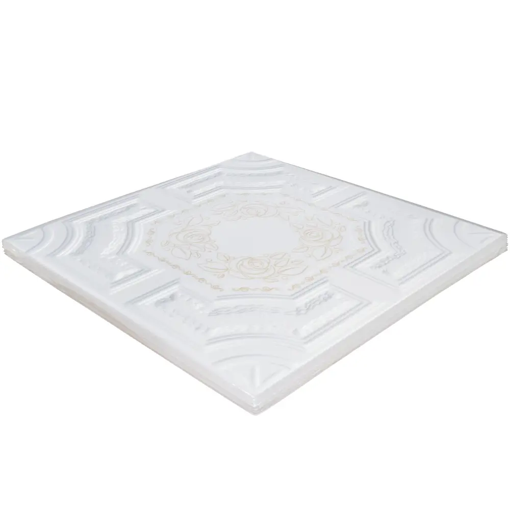 Плитка потолочная экструдированный полистирол золото Формат Империал 50 x 50 см 2 м² FORMAT STLM-2072416 - Вид №1