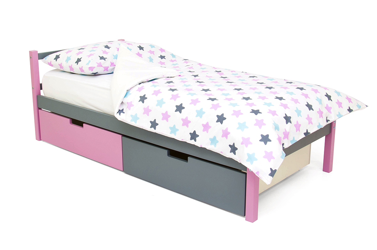 Детская кровать Svogen classic лаванда, графит БЕЛЬМАРКО  326805 Розовый;серый Santreyd  - Вид №2