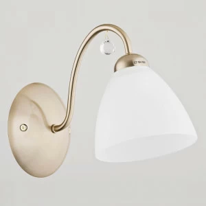 Бра со стеклянным плафоном белое Amarillo Patyna 23750 ALFA AMARILLO 00-3928592 Белый