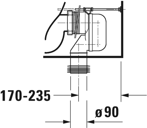 21420920002 Компакт унитаз с бачком Белый Duravit D-Code Германия - Вид №10