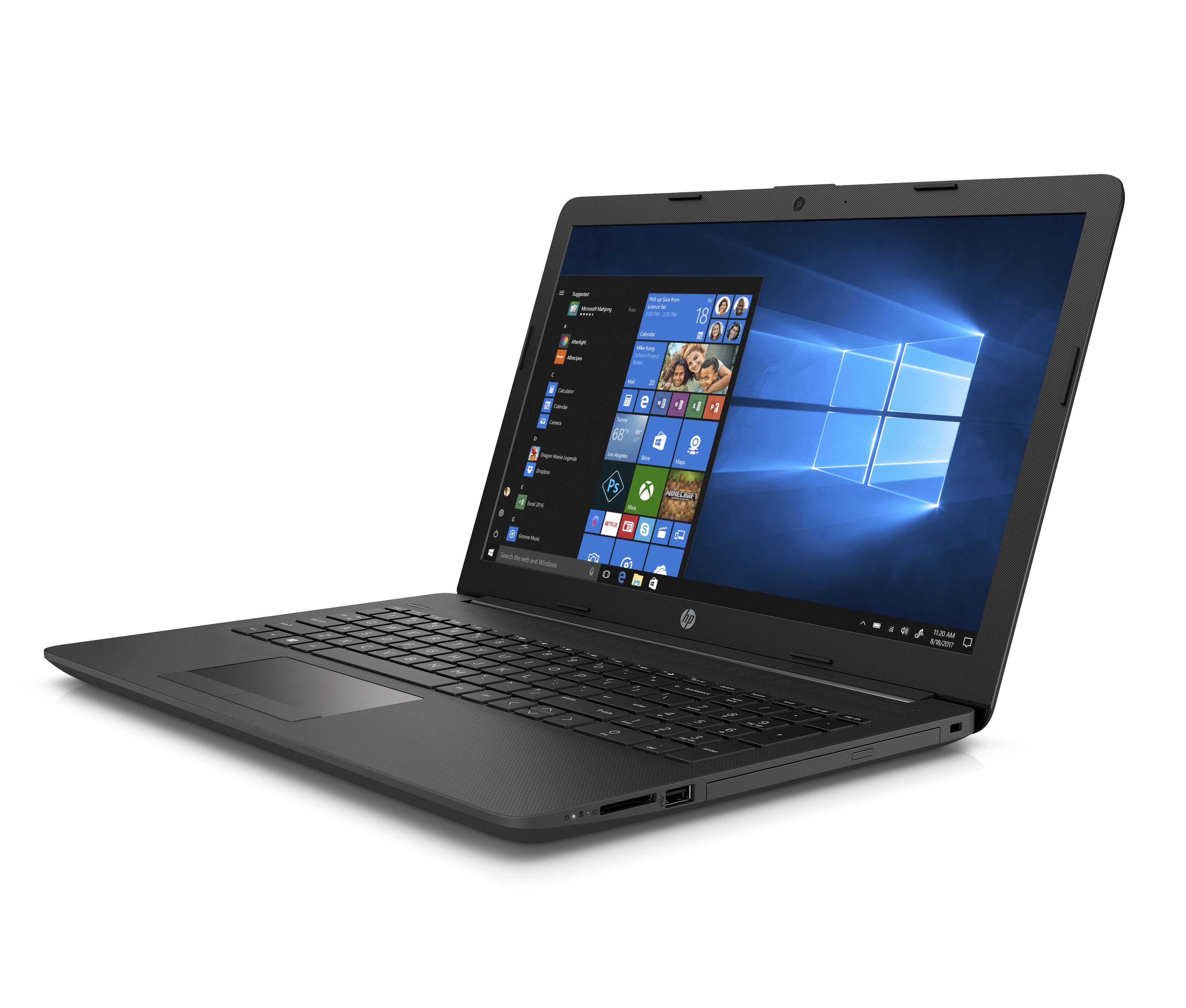 6BP87ES#ACB 255 g7 15.6"(1920x1080)/amd ryzen 3 2200u(2.5ghz)/8192mb/256ssdgb/nodvd/int:amd vega/41whr/war 1y/1.78kg/dark ash silver/w10pro HP Santreyd  - Вид №2
