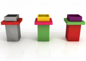 altreforme Алюминиевая ваза в современном стиле Festa mobile, parigi anni venti